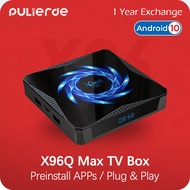 【Pre-install Apps】X96Q Max 4GB 64GB Android Box for TV H616 Android 10 Bluetooth 2.4G/5G WiFi PULIER