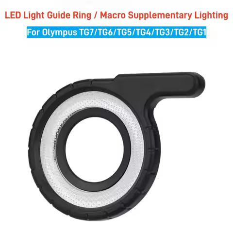 LED Light Guide Ring Macro Diffuser Supplementary Light for Olympus Tough TG7 TG6 TG5 TG4 TG3 TG2 TG