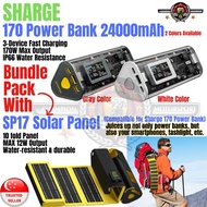 Sharge/ Shargeek 170W Power Bank 24000mAh with SP17 10 Fold Solar Panel