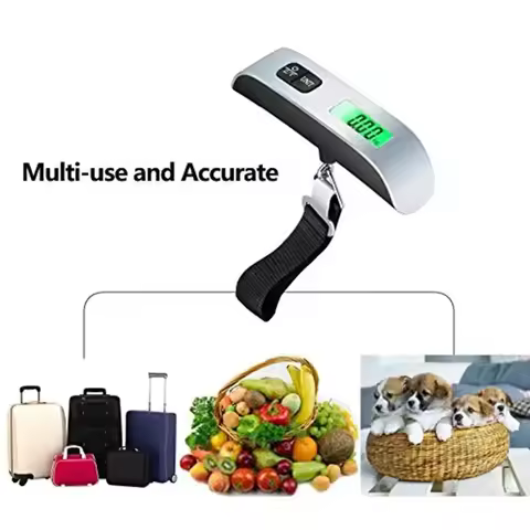 50kg 10g Digital Scale Electronic Balance Kitchen Luggage Hanging Scale Weight Suitcase Travel Scale
