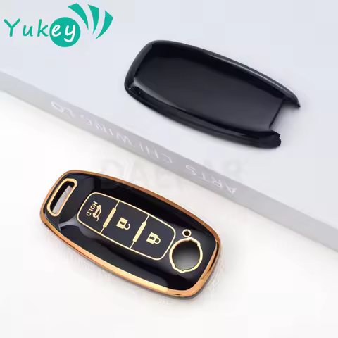 3 Buttons TPU Car Key Case for Nissan Rouge Kicks Pathfinder J12 Ariya Altima Rogue Qashqai Bluebird