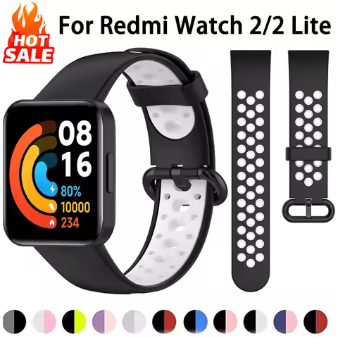 Silicone Strap For Redmi Watch 2/Mi Watch Lite 2/Xiaomi Poco Watch Replacement Sport Correa Bracelet
