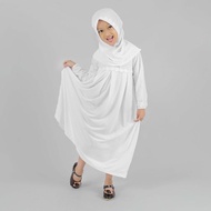 Baju anak Muslim/Gamis Anak Perempuan Warna Putih Lucu