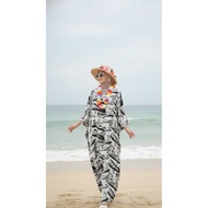 DRESS Aloha Hawaii Beach Dress girl fashion Spring And Summer Floral Dress .PHOTOSHOOT.UMRAH