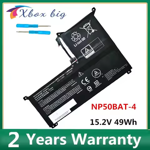 New NP50BAT-4 Battery For 4ICP7/60/57 Clevo XMG Focus,JIANGXIN X15 Notebook 15.2V 49wh 3175mAh