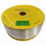 8mm & 12mm PU Paip Udara | 8mm & 12mm PU Air Hose Tube-High Pressure Pneumatic Air Compressor Tube