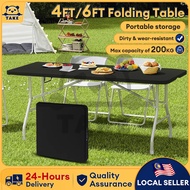 TAKE 6ft Foldable Banquet Table Folding Table Outdoor Heavy Duty Exhibition Dining table Pasar Malam