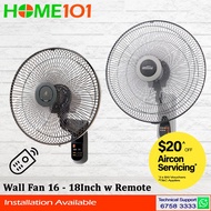 Wall Fan with Remote 16 - 18" M40MS | MWF1608R | MWF4035R | MWF1870R | SFW 1572, 1533, 6461, 1528 I 