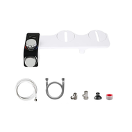 Bidet Attachment for Toilet ,Cold &amp; Hot Dual Nozzle Water ,Non-Electric Bidet Toilet Attachment