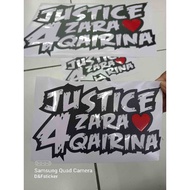 STICKER JUSTICE FOR ZARA PRINTING UV EMBOSS