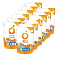 【橘子工坊】蔬果碗盤洗碗精補充包-去油淨味(500ml x 12包)