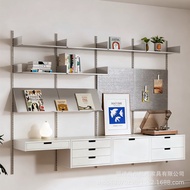 Simple Invisible Wall-Mounted Lifting Rack Movable Display Rack Storage Rack vitsoe606 Track Bookshe
