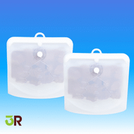 3R - 廚房必備食品級可重用環保矽膠密封袋 | 1000mL容量共兩件 | 顏色隨機 | 保鮮耐高溫袋 | 便攜多用途防漏 | 批量烹飪矽膠密封袋 | 低溫慢煮微波焗爐雪櫃冰格冷藏冷凍袋