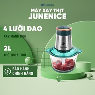 JN June Nice 2l 2 liter glass meat grinder equivalent to 1kg of meat, 2 fast and slow modes, only ta