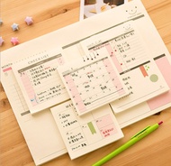 The plan notes note paper weekly / monthly/checklist program features small notepad sticky计划备忘便签本便条纸方形周/月计划 功能记事小本