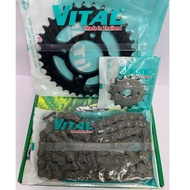 Black Chain Sprocket Set 9L 13 /14/40 Win 100 (old) / Win 125 Genuine VITAL Thailand