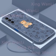 เคส5G A14 Samsung ออกแบบใหม่เคสป้องกันโทรศัพท์มือถือพร้อมสาวน่ารักแขวนเชือก