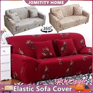 1/2/3/4 Seater Elastic Sofa Cover 360 Full Coverage Universal L-Shape Stretchable Sofa Protector