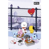 BT21 (屋頂午後) 進口海報 / BTS / TATA /RJ