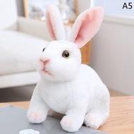 Skinye ตุ๊กตากระต่ายจำลองกระต่ายของเล่นกระต่ายอีสเตอร์สัตว์น่ารักเหมือนจริง