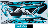 สติกเกอร์ AEROX 155 ปี 2021 รุ่น 8 สติกเกอร์มอไซค์ YAMAHA AEROX 155 ปี 2021 รุ่น 8 เคลือบเงาแท้