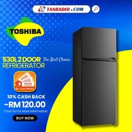 Toshiba Peti Sejuk 530L Pure Bio Inverter Twin Door Fridge Refrigerator 冰箱