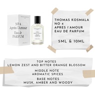 Decant/ Travel size spray Thomas Kosmala No. 4 Apres I’ Amour EDP