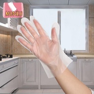 ถุงมือยางไร้สารสาร TPE 60ชิ้น กล่องถุงมือแบบใช้แล้วทิ้งโปร่งใสกันลื่นปลอดภัยเกรดอาหารถุงมือทำความสะอ