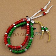 สร้อยข้อมือ DIY ลูกปัดดอกเบญจมาศลูกปัดแก้วเงินแท้925 Goros Goro