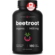 Organic Beetroot Capsules – 180 Count - Beet Root Supplement For Women & Men – Beetroot Juice Altern