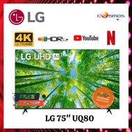 LG 75 Inch UQ80 Series 4K Smart UHD TV with AI ThinQ® (2022) LG-75UQ8050