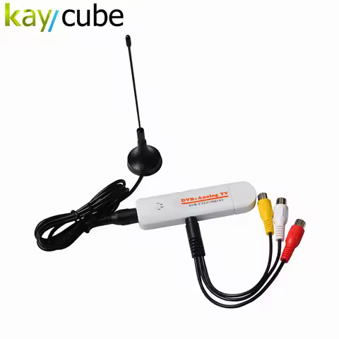 Digital Satellite DVB T2 USB TV Stick Tuner TV Receiver DVB-T2/T/C/FM/Analog with Antenna Remote con