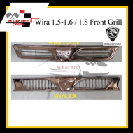 Free Clips Proton Wira 1.5/1.6/1.8 Front Grill Chrome NHF Brand Bumper Buatan Malaysia Logo Bodykit 