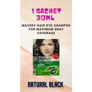 Maykey 1 sachet Hair Colour-In Shampoo/Hair Dye Shampoo (Gray Coverage)