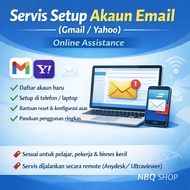 Servis Setup Akaun Email (Gmail / Yahoo) – Online Assistance