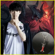 HT2 LOL League of Legends Aatrox Necklace Fashionable Versatile Neck Chain Game Peripherals Jewelry 