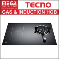 TECNO T 788GI | T788GI 73CM GAS-INDUCTION HYBRID GLASS HOB