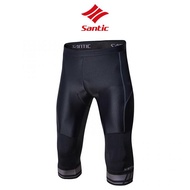 Santic M7C04087 Men's Cycling Pants 3/4 - Bicycle Pants 3/4 - BLACK