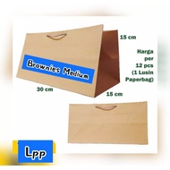 Paper Bag / Medium Brownies Paper Bag size 30 x 15 x 15 cm [150 gsm]