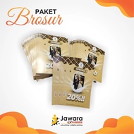 CUSTOM PACKAGE BROCHURE, FLYER, LEAFLET (A4, A5, 1/ 3A4) 1 RIM 500 PCS 2 SIDES