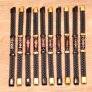 European American Retro Bracelet Ethnic Style Men Bracelet Fashion Men Hand-woven Dzi Beads Navy Blu
