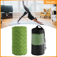 [tenlzsp9] Yoga Towel with Storage Bag Mat Towel for Travel Fitness Home Gym