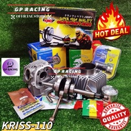 Combo Kriss110 head block Crankshaft Racing 57mm 60mm 62mm 65mm, JET 4mm "GP RACING"