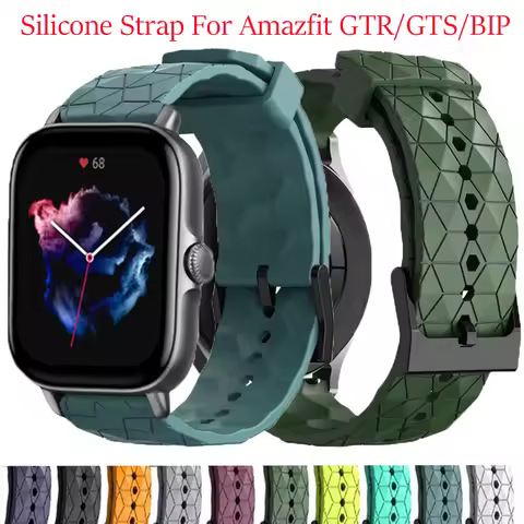 Silicone Strap For Amazfit Bip 3/ 3 Pro Sport Band For Huami Amazfit GTS 2/ GTS 2e/GTS 2mini/GTS 3/4