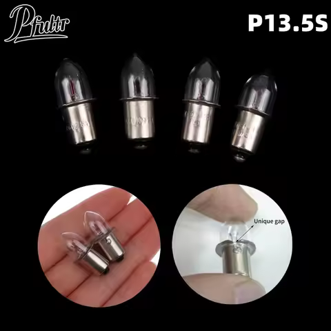 P13.5S Base Bulbs Old Style Flashlight 2.4V 3.6V 4.8V 6V 7.2V 0.4A 0.5A 0.75A Replacement Bulbs Torc