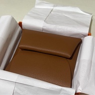HERMES Bastia 金棕色零錢包