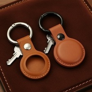 Genuine Leather AirTag Keyring Cover - Fits Apple AirTag & Dog Collar Securely Sarung Rantai Kunci K