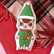 小賊貓寶聖誕抱抱攬枕玩偶手繪手作客製款cushion公仔