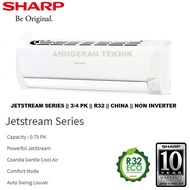 AC SPLIT SHARP 3/4 PK 3/4PK R32 JETSREAM SERIES NON INVERTER - A7UCY