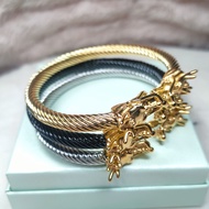 High quality dragon bangle for men twisted